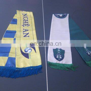 Souvenir soccer knitting scarf with club crest trade assurance scarf