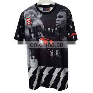 New design 2016 sublimation men t shirt printed t-shirt for sports