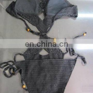 Missadola Swimming Suit One Piece Transparent Crochet Swimwear photo-2