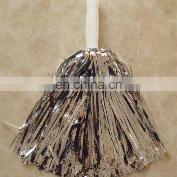 metallic cheer pom poms