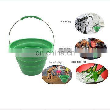 Outdoor Camping Portable Foldable Silicone Ice Bucket