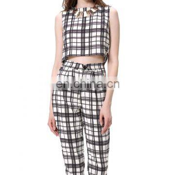 2018 Wholesale Sexy Two Pieces Latest Design Two Pieces Woman Clothes photo-4