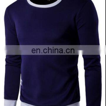 OEM Service Men's Hedging Sweater Long Sleeves Leisure Round Neck Solid Sweatshirt photo-3
