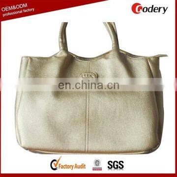 OEM design fashion leather golds gym bag