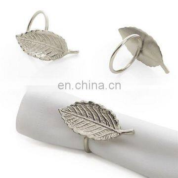 Retro Leaf Napkin Ring, Set of 4,Wedding Decoration