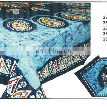 HAND BLOCK PRINTED TABLE CLOTH MAT & NAPKIN