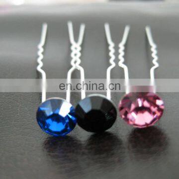 Factory wholesale silver single diamond hair pin