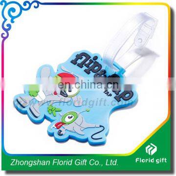 wholesale airplane travel baggage suitcase custom hard plastic pvc luggage tag