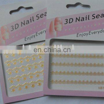 Popular 3D Nail Sticker, Crystal Nail sticker