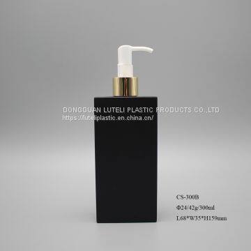 Free Sample 400ml Transparent PETG Plastic Empty Rectangle Bottle for Personal Cosmetic photo-2