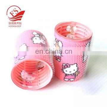 customized printed hook and loop hair roller