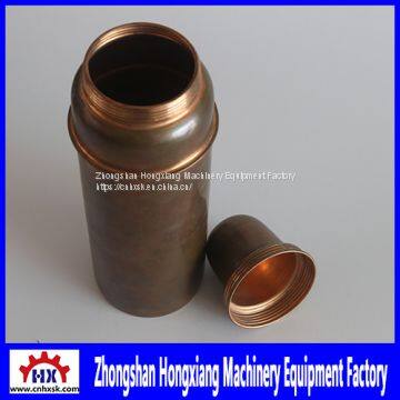 Copper Water Bottle Processing in CNC Auto Metal Spinning Lathe Machines Equipment