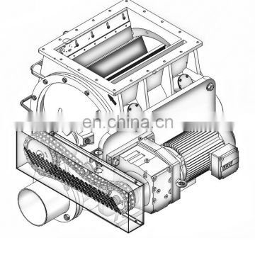 Chain drive blow-through  cement discharge valve rotary airlock valves &direct drive gear-motors