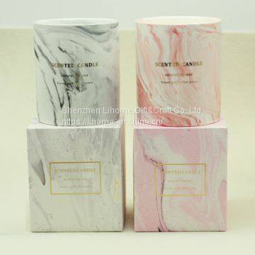 Aromatherapy candles for marble ceramic cups