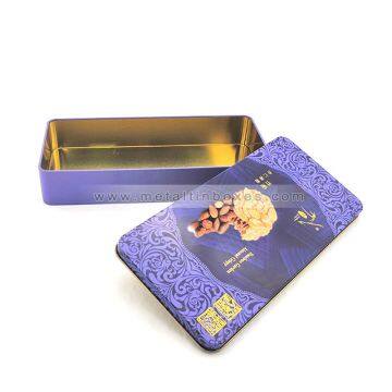 Factory Custom Rectangle Tea Canister Set Storage Tin For Flowering Tea