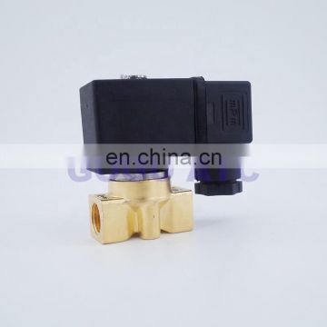 GOGO 0-40/20/15/10/7bar 2 way Pneumatic Brass water valve zero pressure start G1/4" 12V 24VDC normal close PU solenoid valve