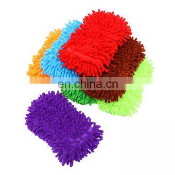 Top Quality Chenille Microfiber Cleaning Car Wash Sponge With Handle
