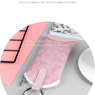 Crush-resistant, Simple Glasses Holder; Creative, Portable, Zippered Sunglasses Pouch photo-5