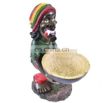 Creative Jamaican resin ashtray art decoration cheap funny ashtray