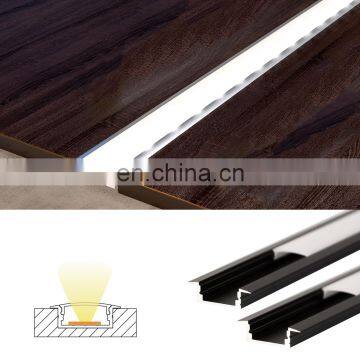 Transparent Clear Frosted Diffuser Silver Black Anodized Aluminium Profile Extrusion Channel for LED Strip Light