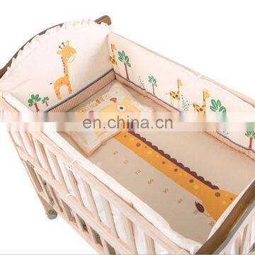 2020 New Design Baby Bumper Set 100% Cotton Fabric Cartoon Printed Luxury Modern Style Multi Size Baby Crib Bedding Set photo-4