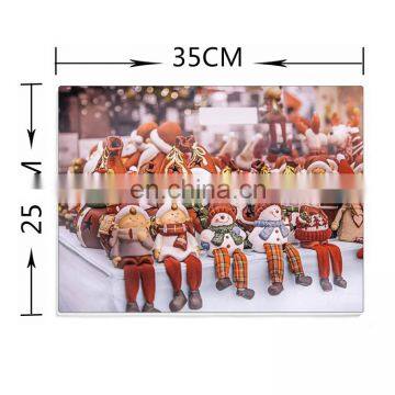 Merry Christmas Glass Chopping Cutting Boards
