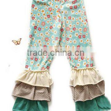 2014 Hot Sale! Cheap Baby Girl's Cotton Pants For Kids Ruffle Pants Girls Ruffle Leggings Childrens Boutique Clothing photo-4