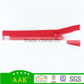 3# Auto lock zipper close end plastic zipper hanging paint
