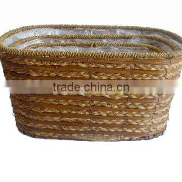 portable water hyacinth and wicker planters for sale