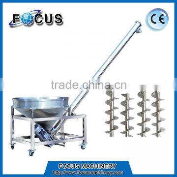 Stainless steel inclined auger feeder conveyor for powder and granule on sale