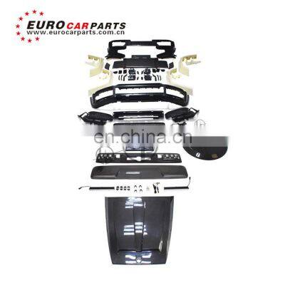 G CLASS W464 G63 B style body kits for w463A w464 G63 with carbon finber hood roof spoiler rear spoiler and wheel cover