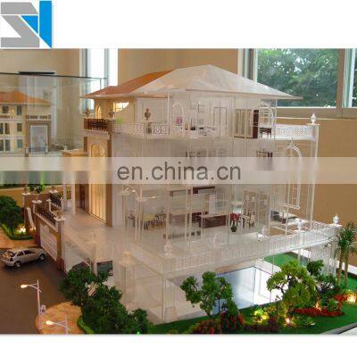 duplex villa models making for showroom , model making materials