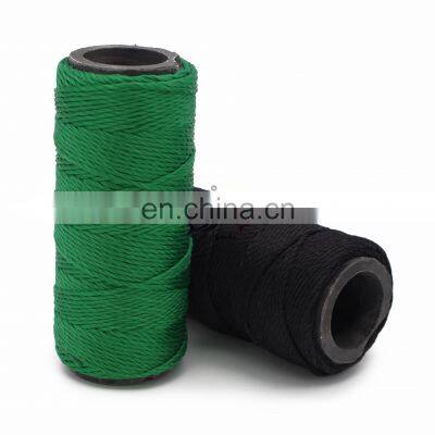 junchi 210D 3strand twisted high tenacity color pp twine for knitting