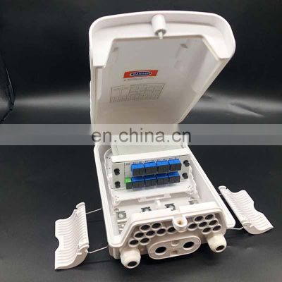 8 16 core optical fiber distribution box mini cable connection box fiber splitter box for ftth fiber optic equipment