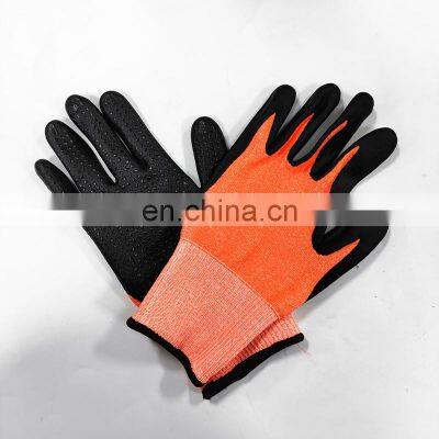 Micro Foam Nitrile Coated Oil Resistant Anti Cut Work Gloves U2 ANSI Level 5 Cut Safety Glove EN388 Guantes Anticorte De Nitrilo photo-5