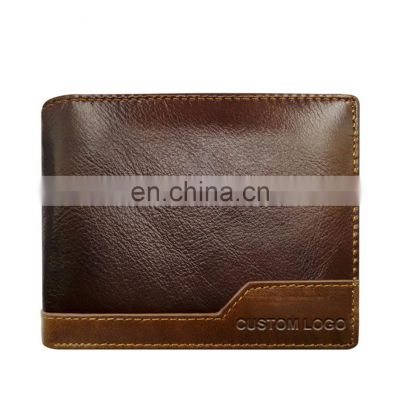 Chinese Factory Directly Sell Custom Excellent Quality Men Leather Purse Short Purse Men's Wallet