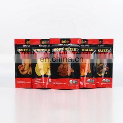 Wholesale Custom Logo Plastic Vacuum Snack Mango Dried Fruit Package Pouch Dry Food Packaging Bag