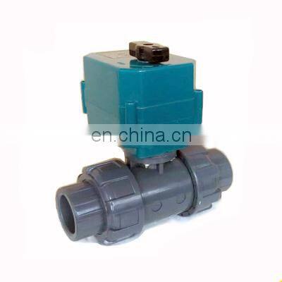 12v electric ball valves BSP NPT CTF-001 without manual operation 1inch DN25 12v DN40 upvc electric ball valves