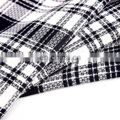 Hotsales polyester cotton woolen fabric plaid yarn dyed fabric high weight check pattern fabric