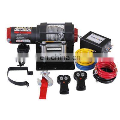 3500 LBS ELECTRIC WINCH SUITABLE FOR ATV/UTV WITH NYLON ROPE/STEEL ROPE  WIRELESS REMOTE CONTROL