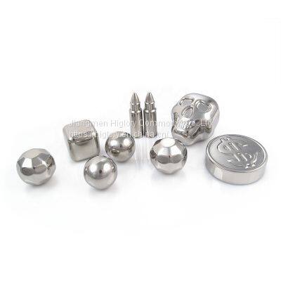 Amazon Hot Selling 304 Stainless Steel Ice Cubes Customized Whiskey Chilling Stones With Tongs Chill photo-4