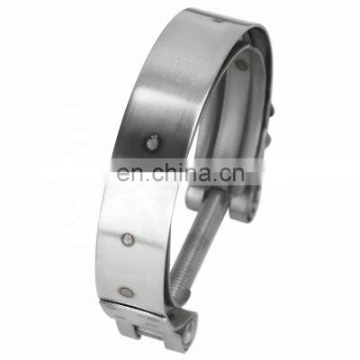 Universal 1/2 Mild Steel Assembly Exhaust V Band Clamp and Flange kit Effective Fasten Combo 3.0'' flange, 3.25'' clamp