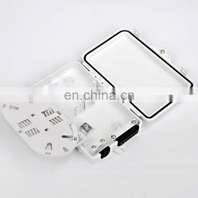 Optic Cable Outdoor Wall Mount Small Ftth Waterproof Junction Optical Fiber Splice Box photo-2