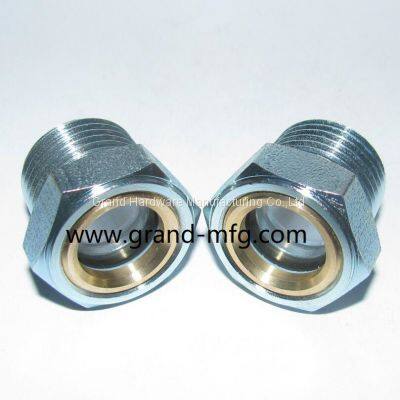 NPT 1/2 Compressors Pump Oil Sight Glass Carbon Steel Oil Levels