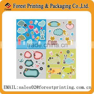 Cute Printable Cartoon Adhesive Sticker for Kids