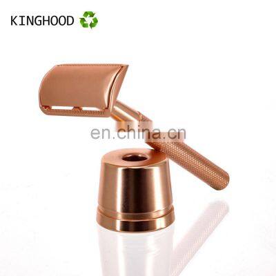 Mini Style Modern Gold Stainless Steel Ladies Facial Hair Face Razor For Women Man photo-5