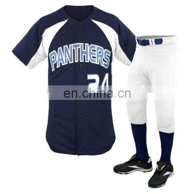 Baseball exercise uniform for men with leather sleeve custom embroidery patched logo