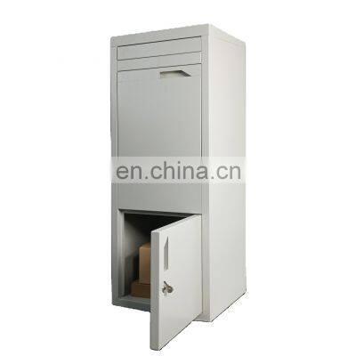 Outdoor parcel dropping large parcel drop box with combination lock