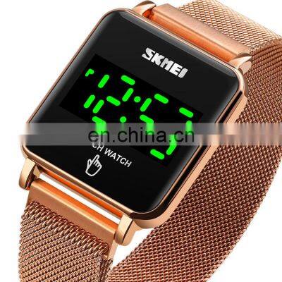 New Model Skmei 1744 Rose Gold Black Wrist Watch Women Led Sport Digital Wristwatch Waterproof photo-5