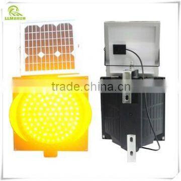 Factory direct waterproof ABS shell solar led warning flash light